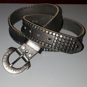 True Religion belt size 34. Black leather
